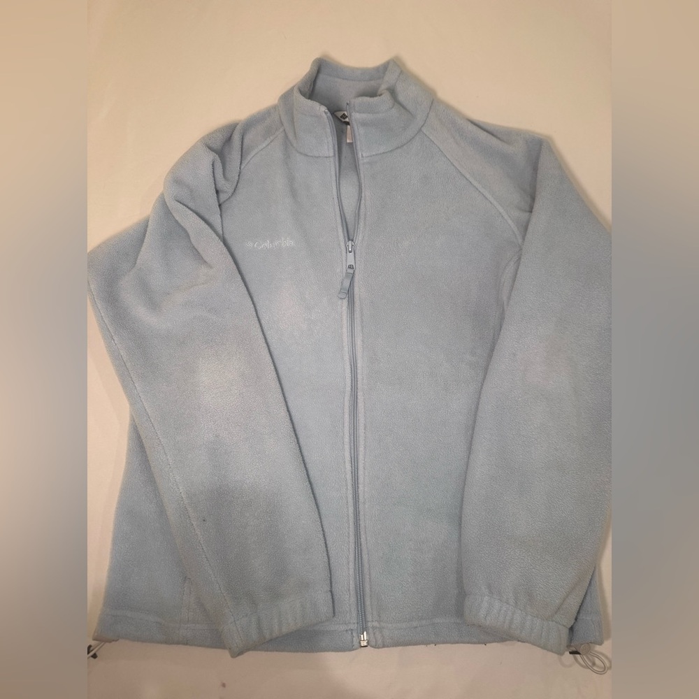 Columbia Soft Sky Blue Fleece Jacket